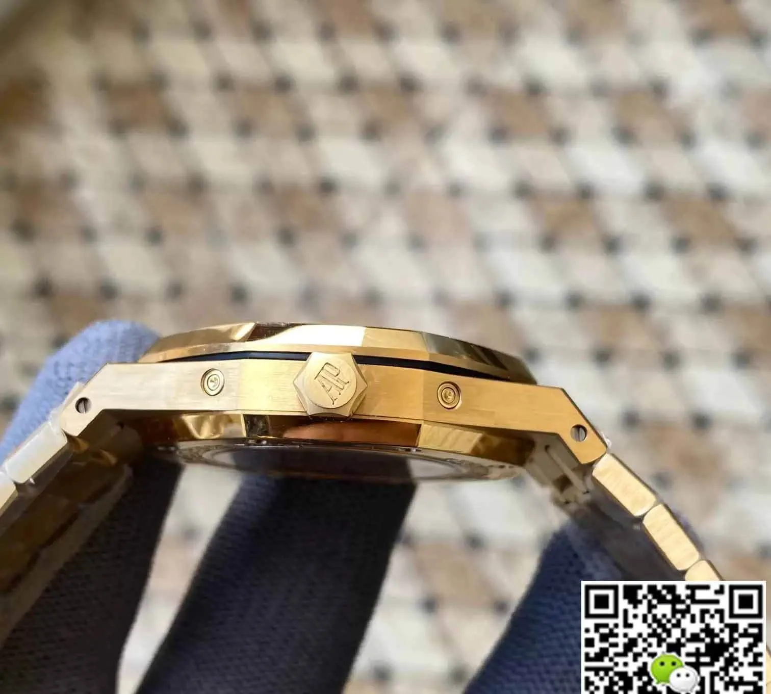 Audemars Piguet Royal Oak 26574BA.OO.1220BA.01 APS Factory 1:1 Best Edition Replica Watch Yellow Strap